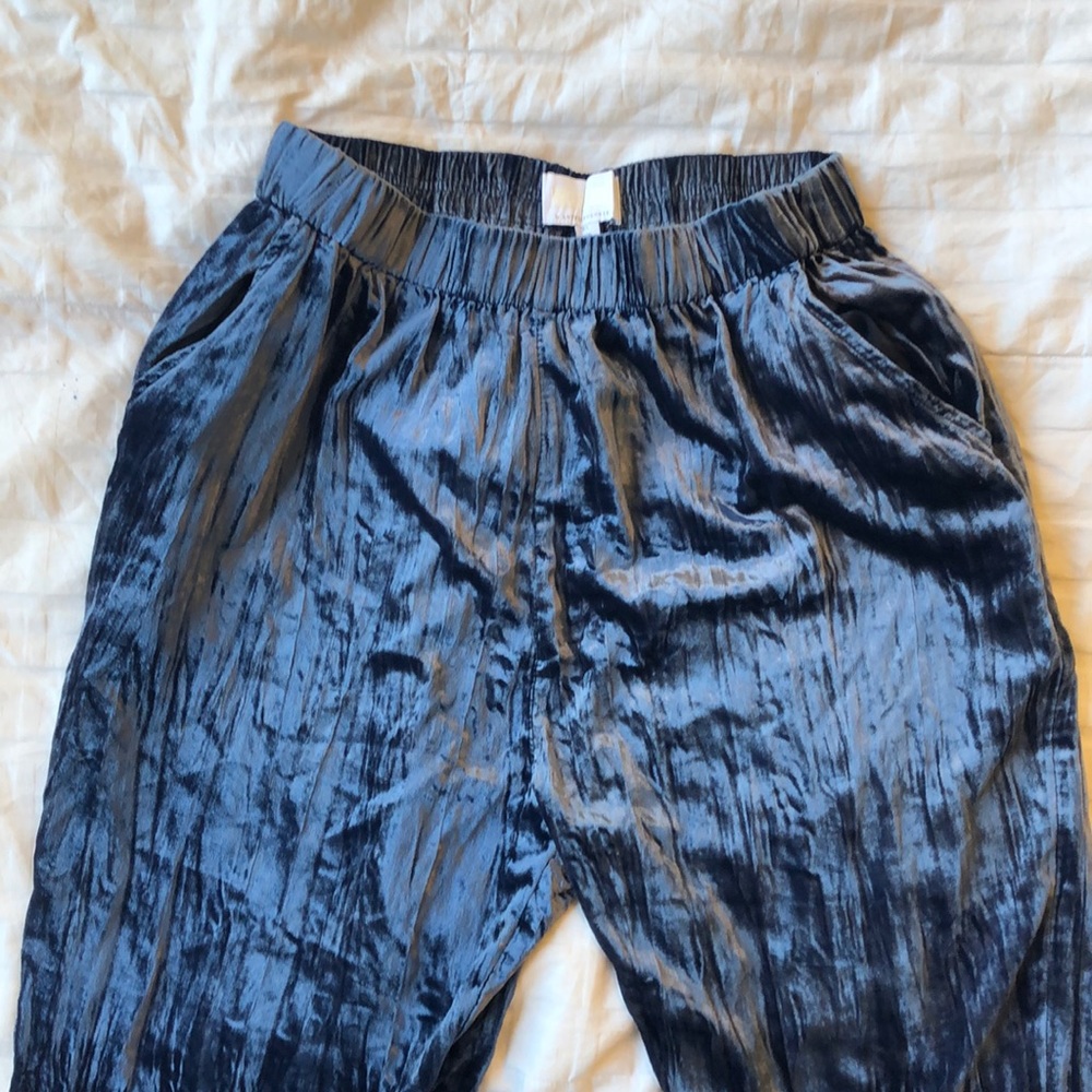 Anthropologie velvet harem pants